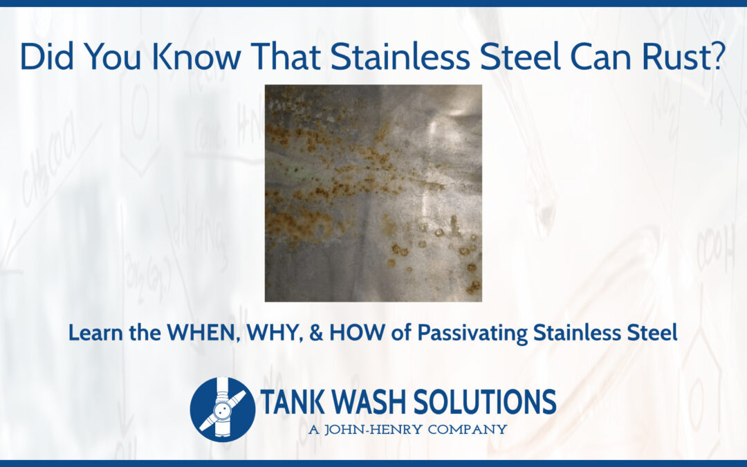 Did You Know That Stainless Steel Can Rust?