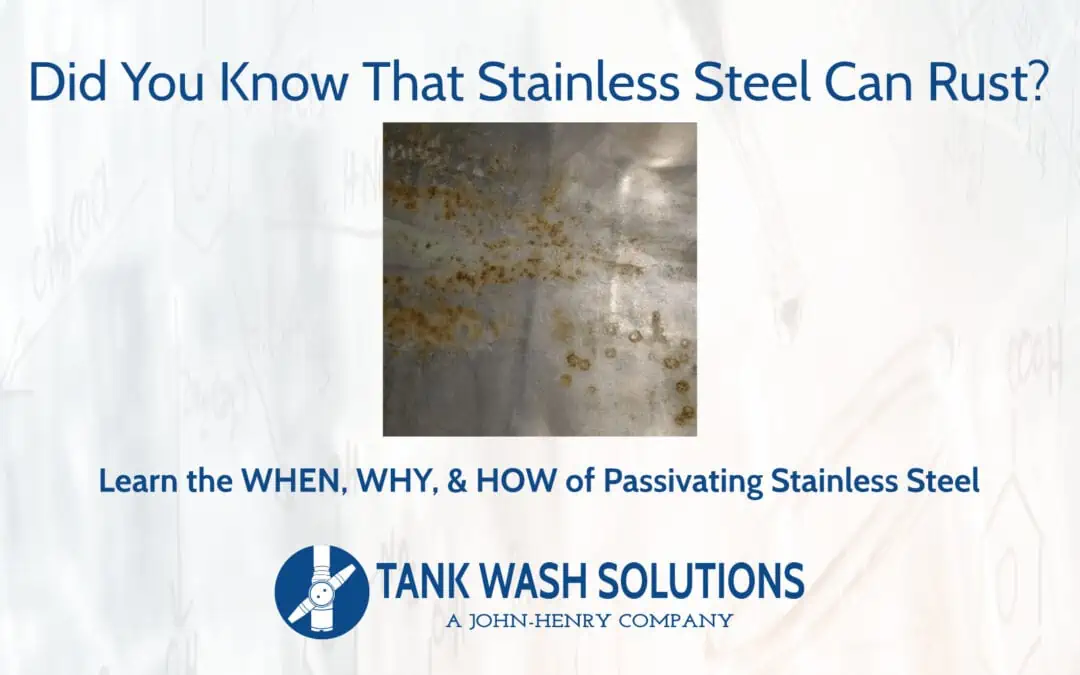 Did You Know That Stainless Steel Can Rust?
